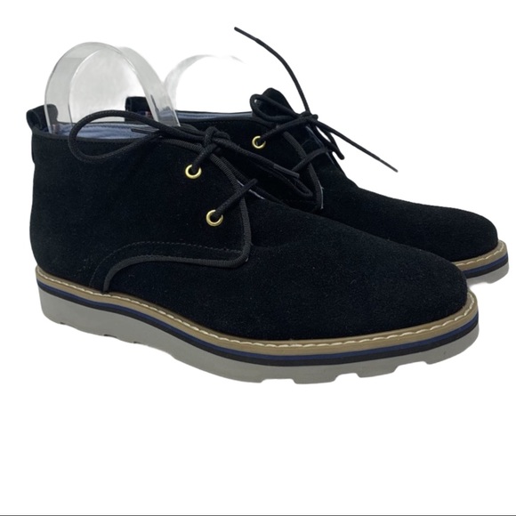 Tommy Hilfiger Shoes - Tommy Hilfiger Black Suede Like Chukka Desert Boot